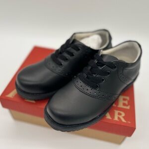 Academie Gear Honor Roll Kids Unisex Full Leather Uniform Shoes, Black Sz 8.5 M